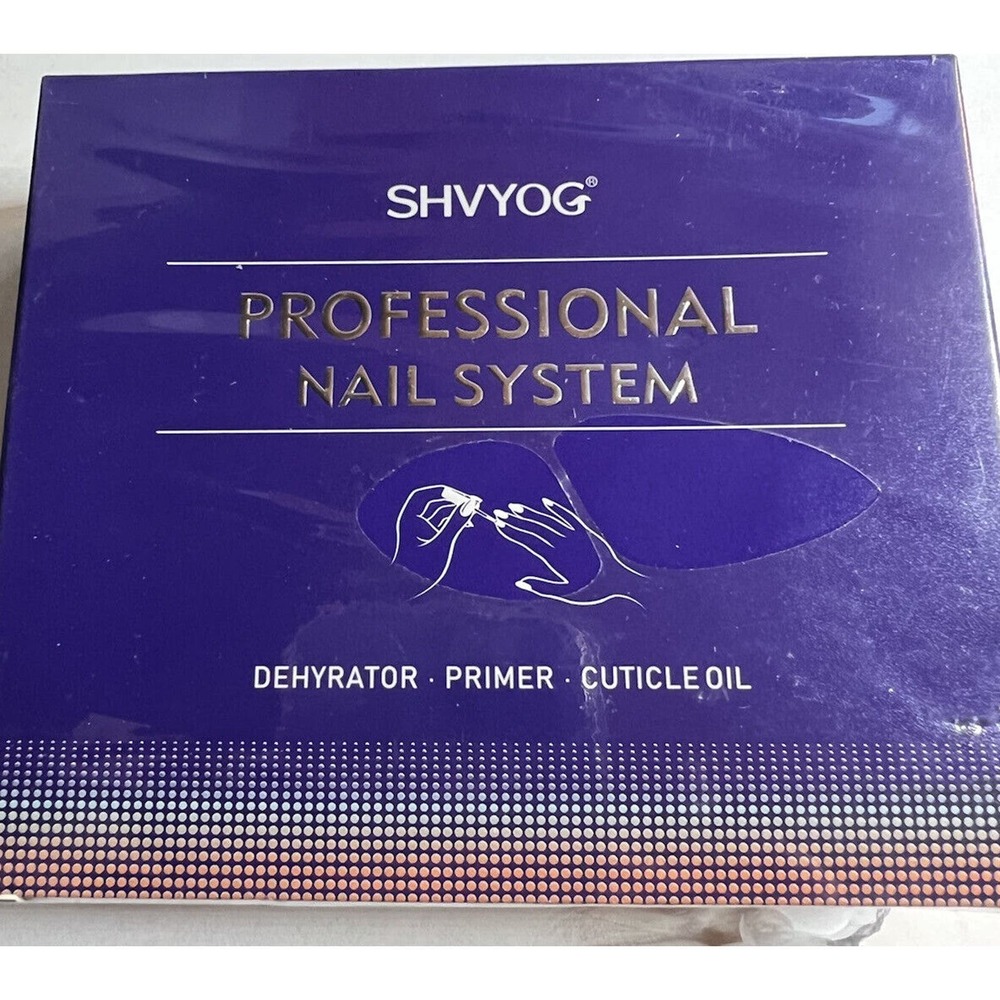 Professional Natural Nail Pre Dehydrator, Primer & Cuticle Oil Set NEW SHVYOG